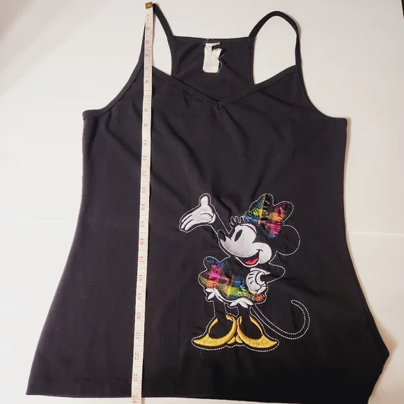 Disney Black Minnie Mouse Vneck Tank Top - Picture 10 of 11